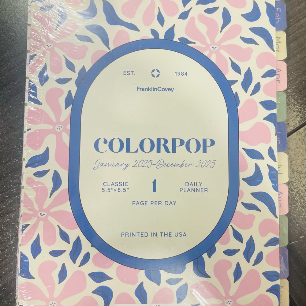 FranklinCovey ColorPop Floral Planner Never opened